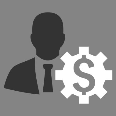 Bankacı seçenekleri düz vektör simgesi