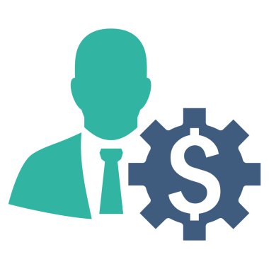 Bankacı seçenekleri düz vektör simgesi