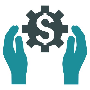 Finans sigorta seçenekleri düz vektör simgesi