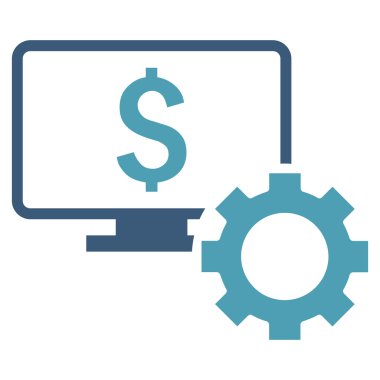 Mali izleme seçenekleri düz vektör simgesi