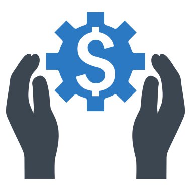 Finans sigorta seçenekleri düz vektör simgesi