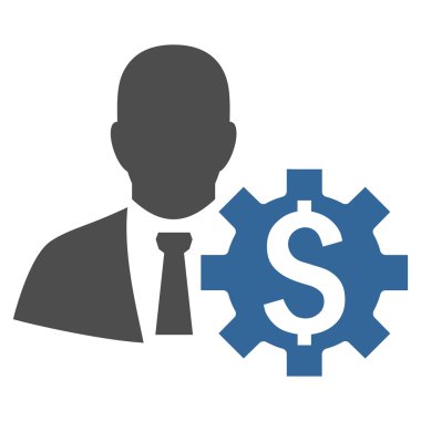 Bankacı seçenekleri düz vektör simgesi