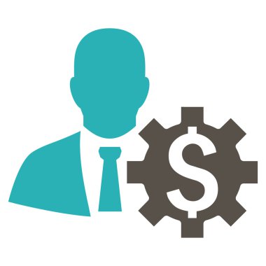 Bankacı seçenekleri düz vektör simgesi