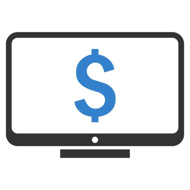 Mali izleme düz vektör simgesi