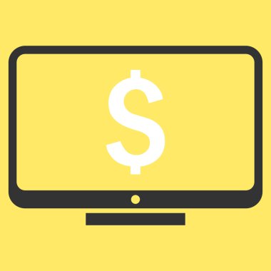 Mali izleme düz vektör simgesi