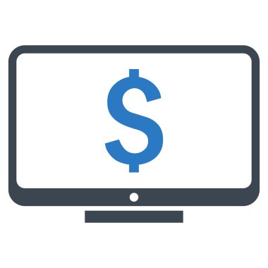 Mali izleme düz vektör simgesi