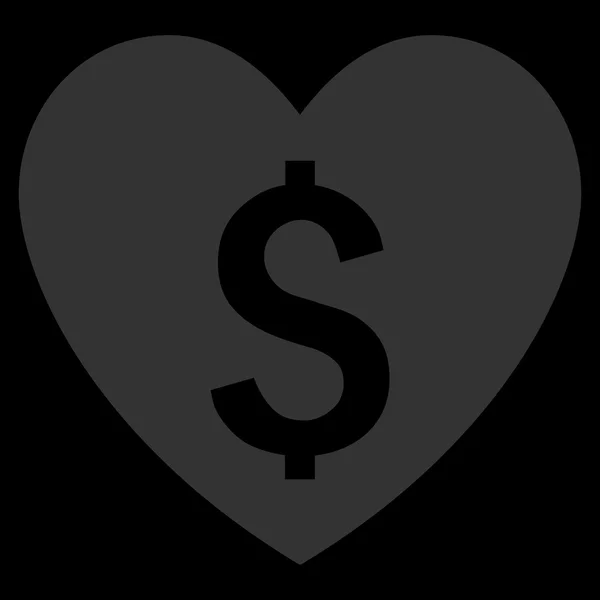 Betaalde liefde platte Vector Icon — Stockvector