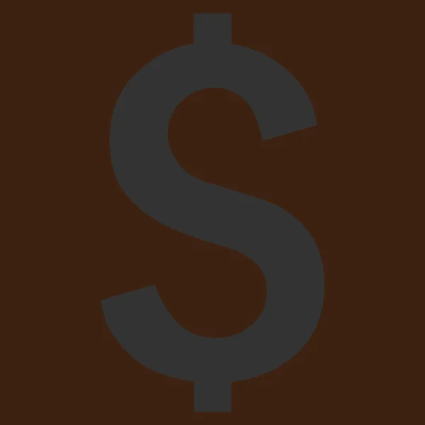 Simbolo del dollaro Icona vettoriale piatta — Vettoriale Stock