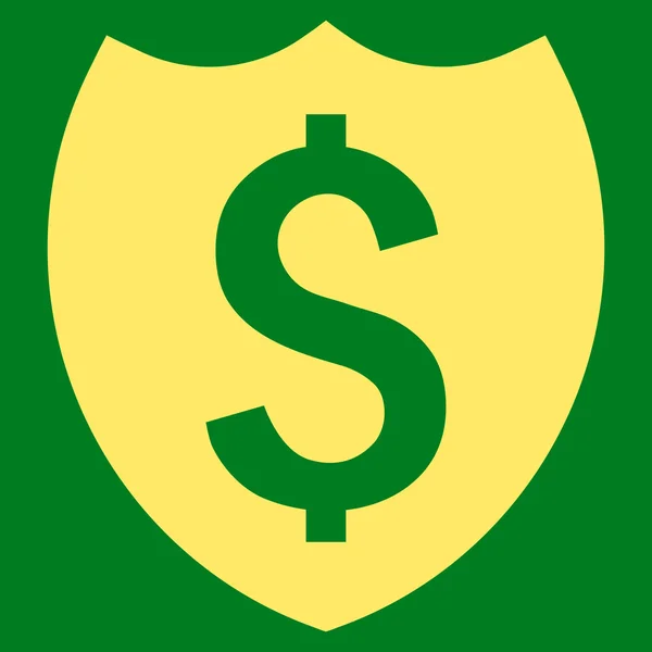 Banku ubezpieczenie wektor płaski ikona — Wektor stockowy