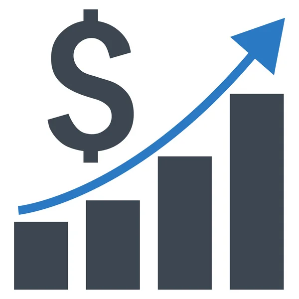 Rapport financier icône vectorielle plate — Image vectorielle