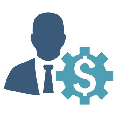 Bankacı seçenekleri düz vektör simgesi