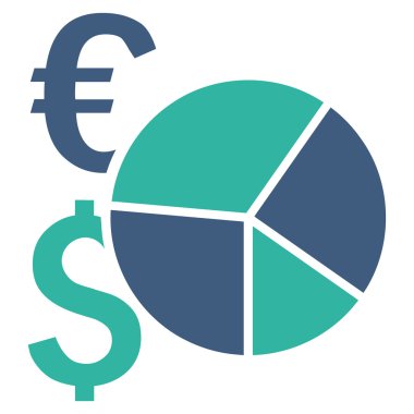 Mali pasta grafiği düz vektör simgesi