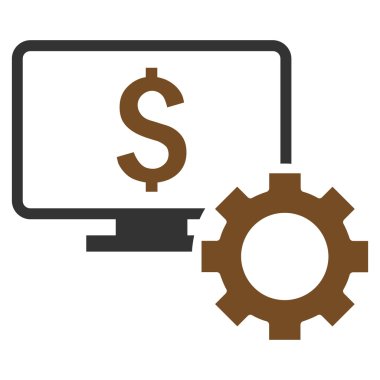 Mali izleme seçenekleri düz vektör simgesi