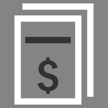 Fiyat kopyası düz vektör simgesi