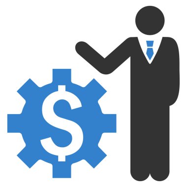 İşadamı seçenekleri düz vektör simgesi