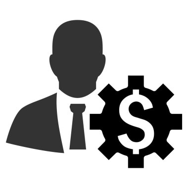 Bankacı seçenekleri düz vektör simgesi