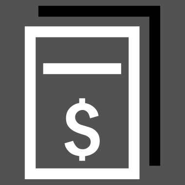 Fiyat kopyası düz vektör simgesi