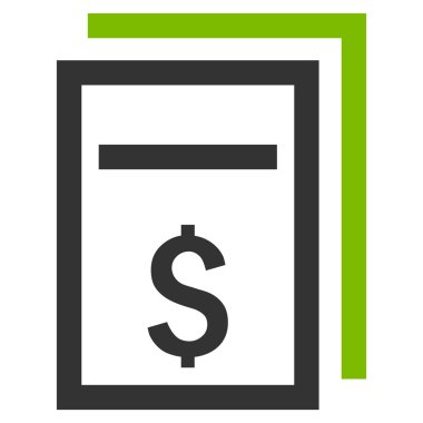 Fiyat kopyası düz vektör simgesi