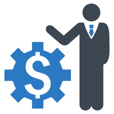 İşadamı seçenekleri düz vektör simgesi