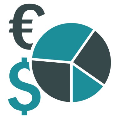 Mali pasta grafiği düz vektör simgesi