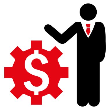 İşadamı seçenekleri düz vektör simgesi