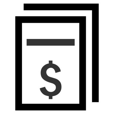 Fiyat kopyası düz vektör simgesi