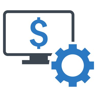 Mali izleme seçenekleri düz vektör simgesi