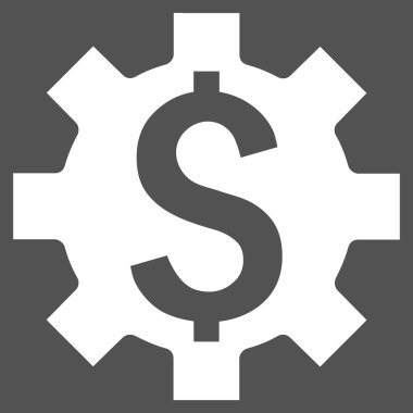 Dolar seçenekleri düz vektör simgesi