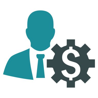 Bankacı seçenekleri düz vektör simgesi