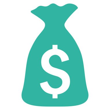 para çantası düz vektör simgesi