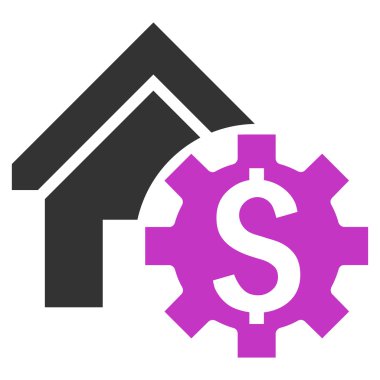 Kiralık Konut seçenekleri düz vektör simgesi