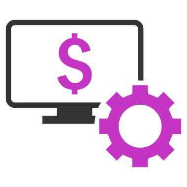 Mali izleme seçenekleri düz vektör simgesi