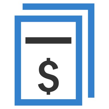 Fiyat kopyası düz vektör simgesi