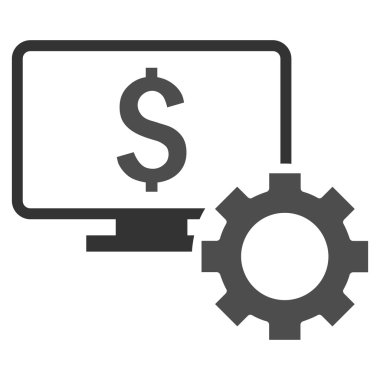 Mali izleme seçenekleri düz vektör simgesi