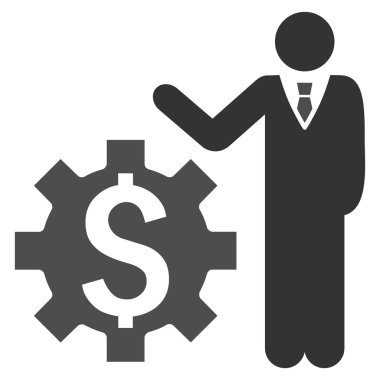 İşadamı seçenekleri düz vektör simgesi