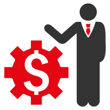 İşadamı seçenekleri düz vektör simgesi