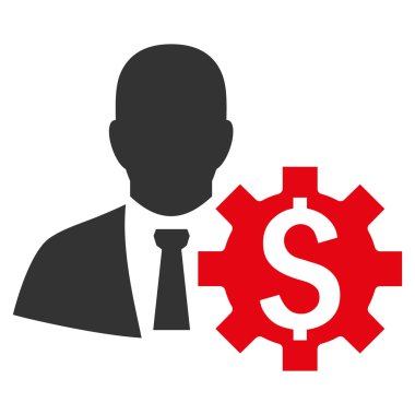 Bankacı seçenekleri düz vektör simgesi