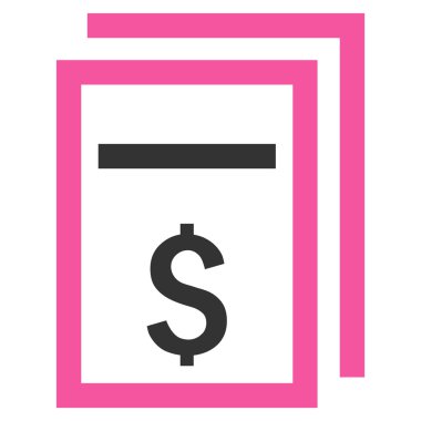 Fiyat kopyası düz vektör simgesi