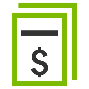 Fiyat kopyası düz vektör simgesi