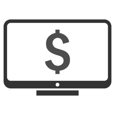 Mali izleme düz vektör simgesi