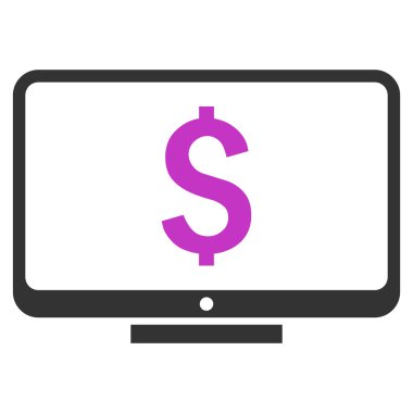 Mali izleme düz vektör simgesi