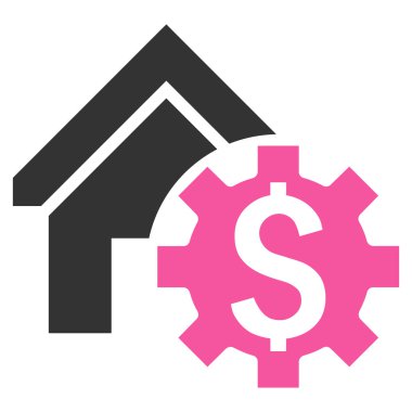 Kiralık Konut seçenekleri düz vektör simgesi