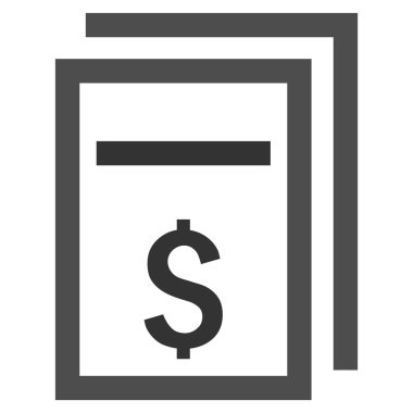 Fiyat kopyası düz vektör simgesi