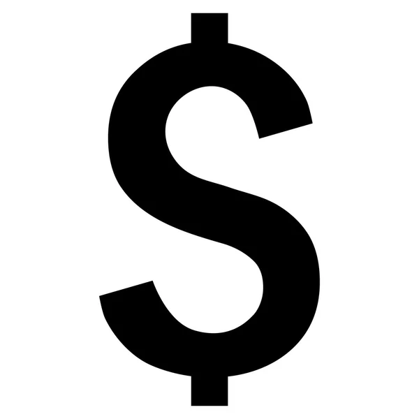 Dólar Símbolo plano Vector icono — Vector de stock