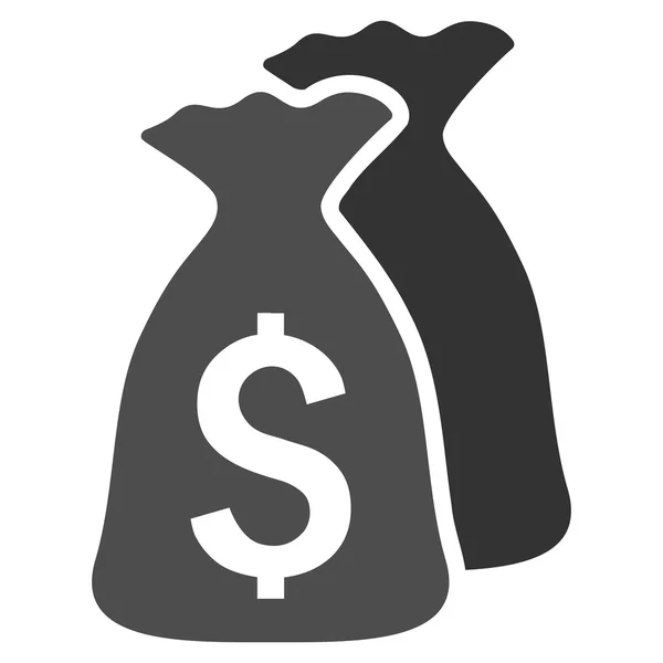 Sacos de dinheiro Flat Vector Icon —  Vetores de Stock