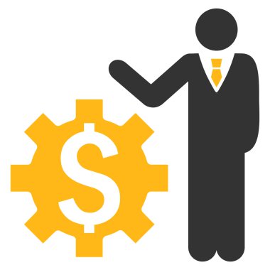 İşadamı seçenekleri düz vektör simgesi