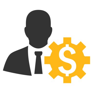 Bankacı seçenekleri düz vektör simgesi