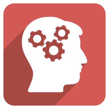 Düz yuvarlak kare simgesi uzun gölge ile sorun