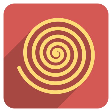 Uzun gölge ile hipnoz düz yuvarlak kare simgesi