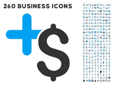 Tıp Icon düz vektör Set ile ödeme